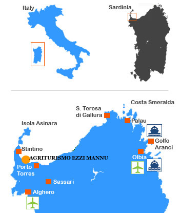 Sardinia map